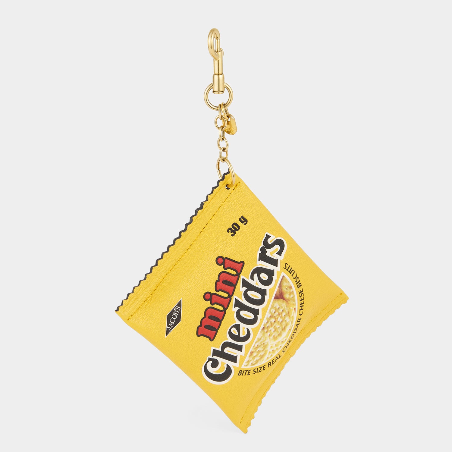 Anya Brands Jacob's Mini Cheddars Earphone Case Charm -

          
            Calf Leather in Lemon Curd Yellow -
          

          Anya Hindmarch UK
