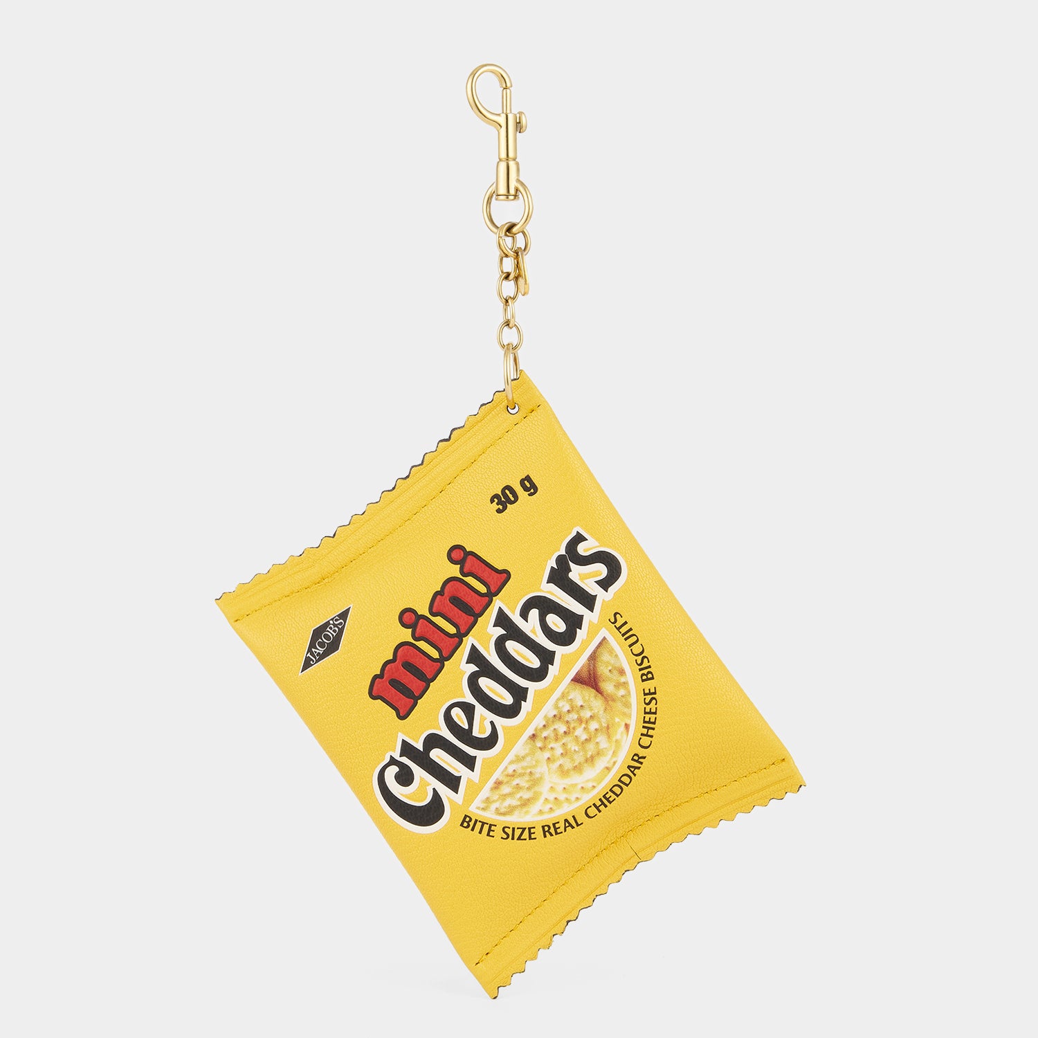 Anya Brands Jacob's Mini Cheddars Earphone Case Charm -

          
            Calf Leather in Lemon Curd Yellow -
          

          Anya Hindmarch UK
