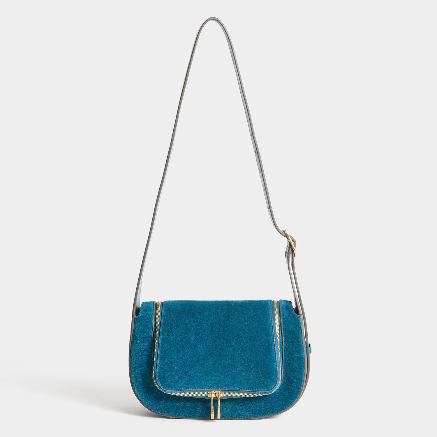 Vere Cross-body -

          
            Suede Leather/Calf Leather in Dark Petrol Blue -
          

          Anya Hindmarch UK
