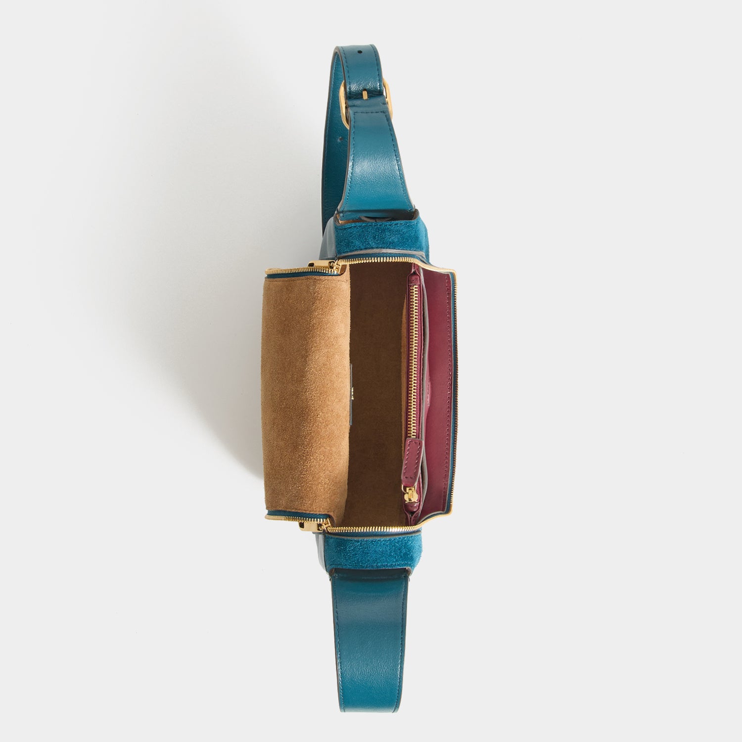 Vere Cross-body -

          
            Suede Leather/Calf Leather in Dark Petrol Blue -
          

          Anya Hindmarch UK
