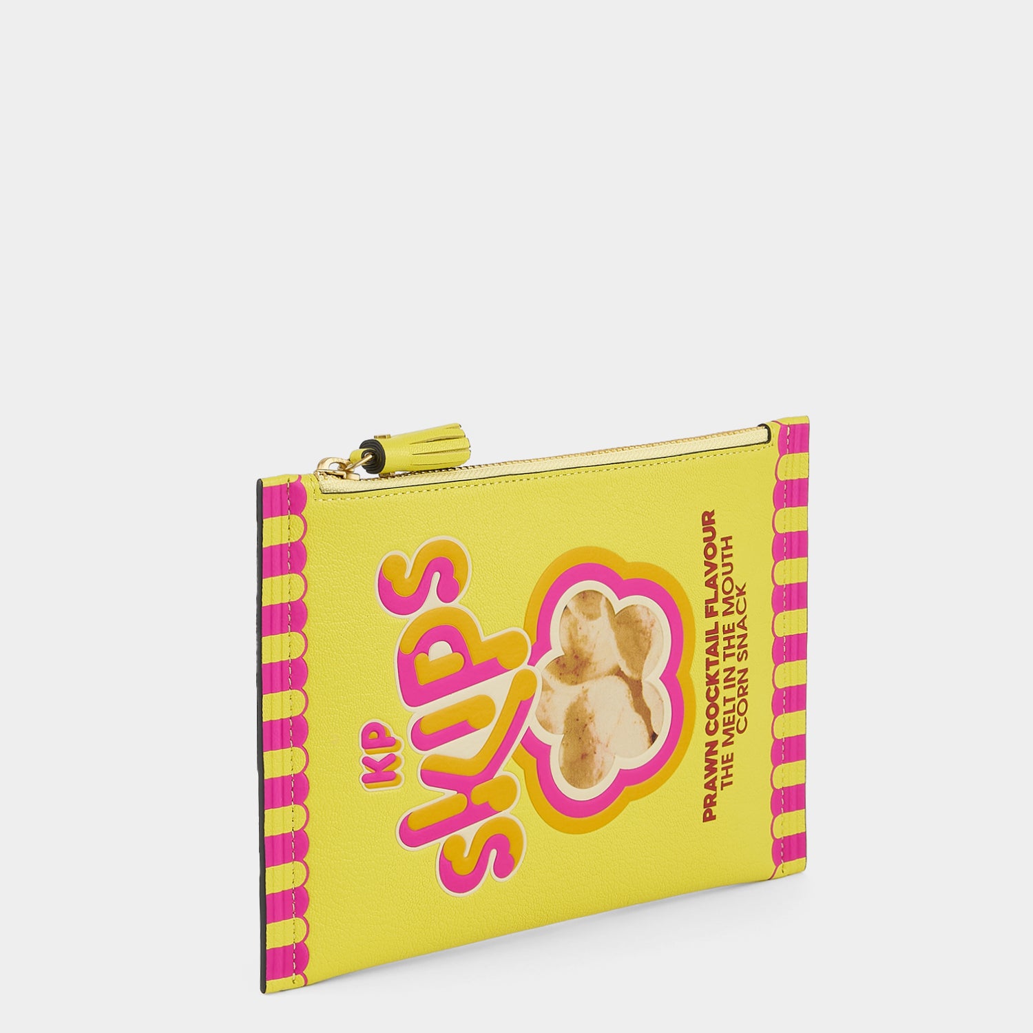 Anya Brands Skips Pouch -

          
            Calf Leather in Scampi Yellow -
          

          Anya Hindmarch UK
