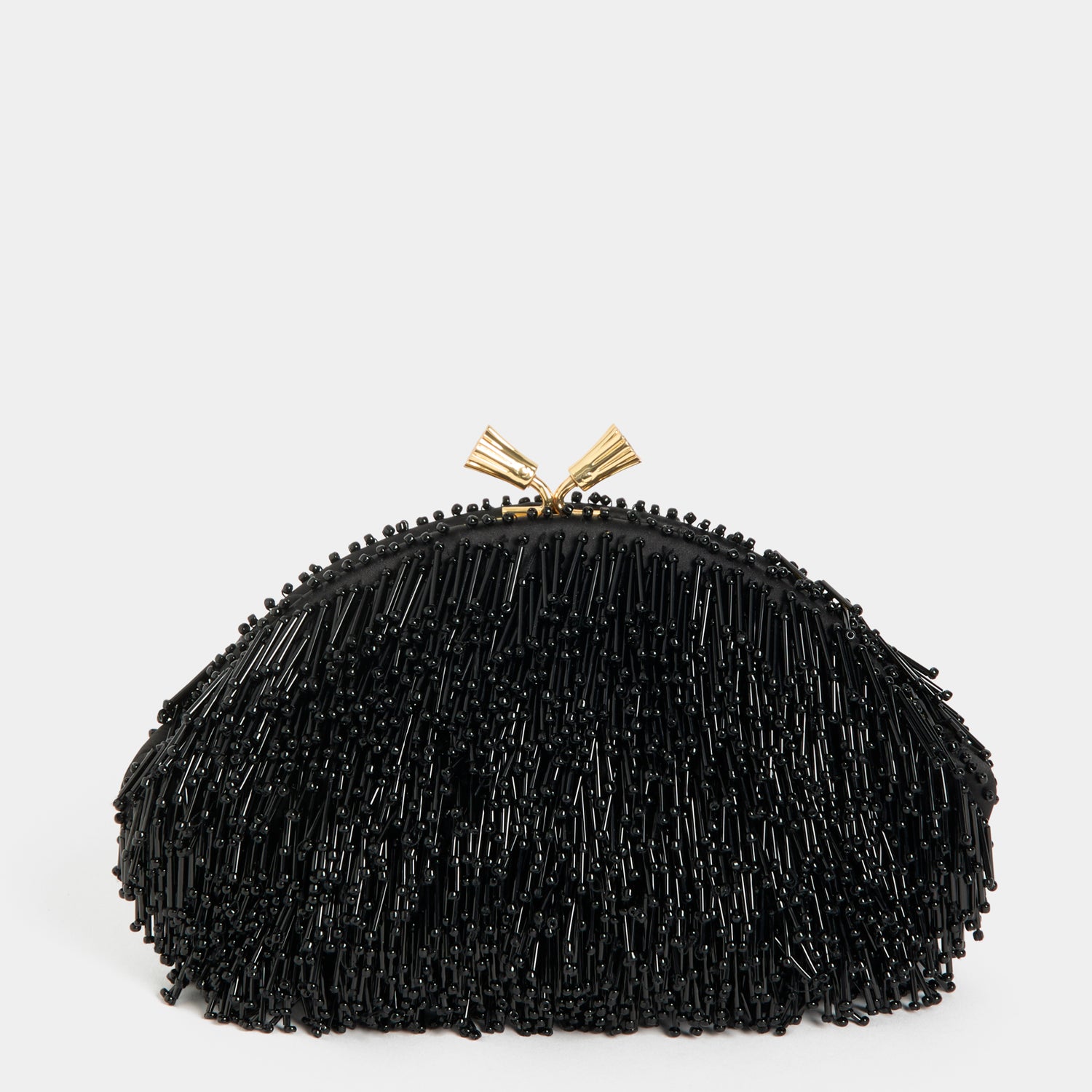 Embellished Eyes Clutch -

          
            Beads in Black -
          

          Anya Hindmarch UK
