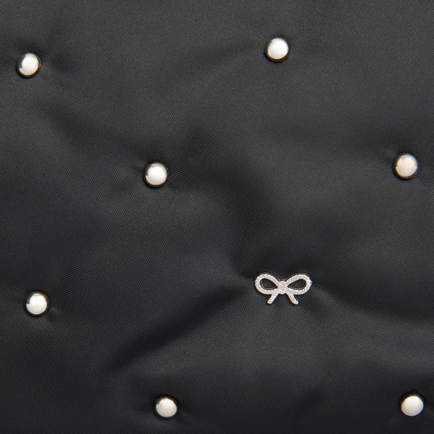 Studs Important Things Pouch -

          
            Recycled Satin/Calf Leather in Black -
          

          Anya Hindmarch UK
