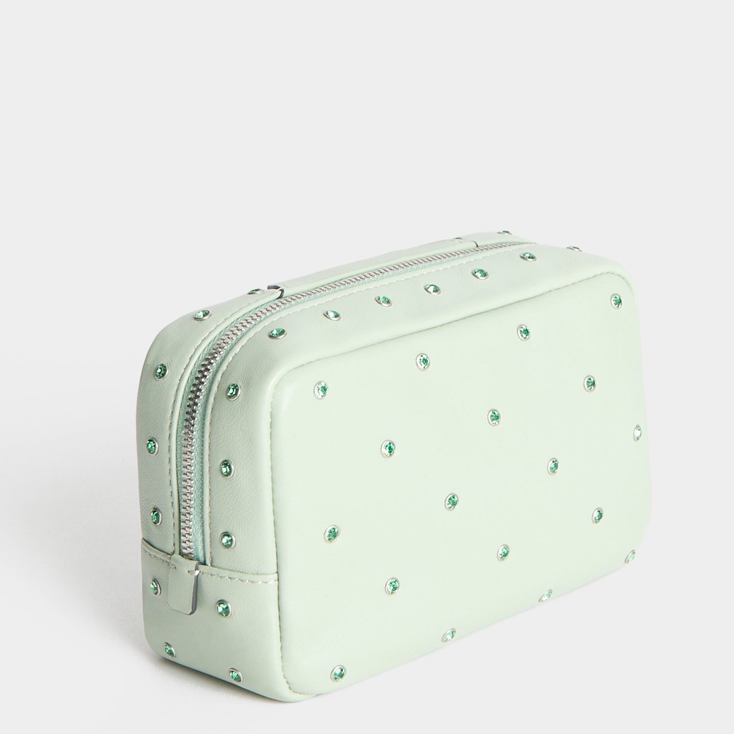 Crystals Important Things Pouch -

          
            Calf leather in Erinite green -
          

          Anya Hindmarch UK
