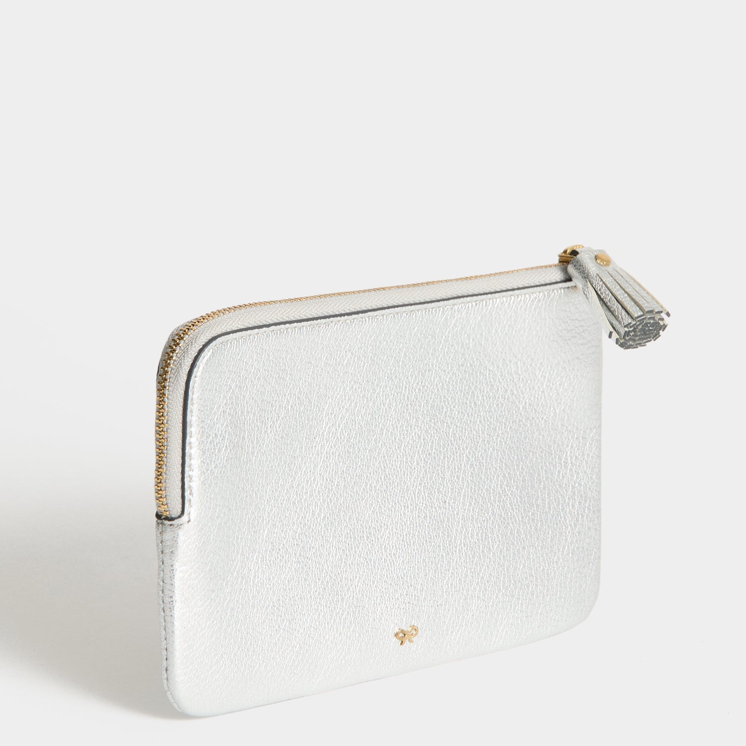 Anya Brands BAND-AID® Brand Zip Loose Pocket -

          
            Capra Leather in Silver -
          

          Anya Hindmarch UK
