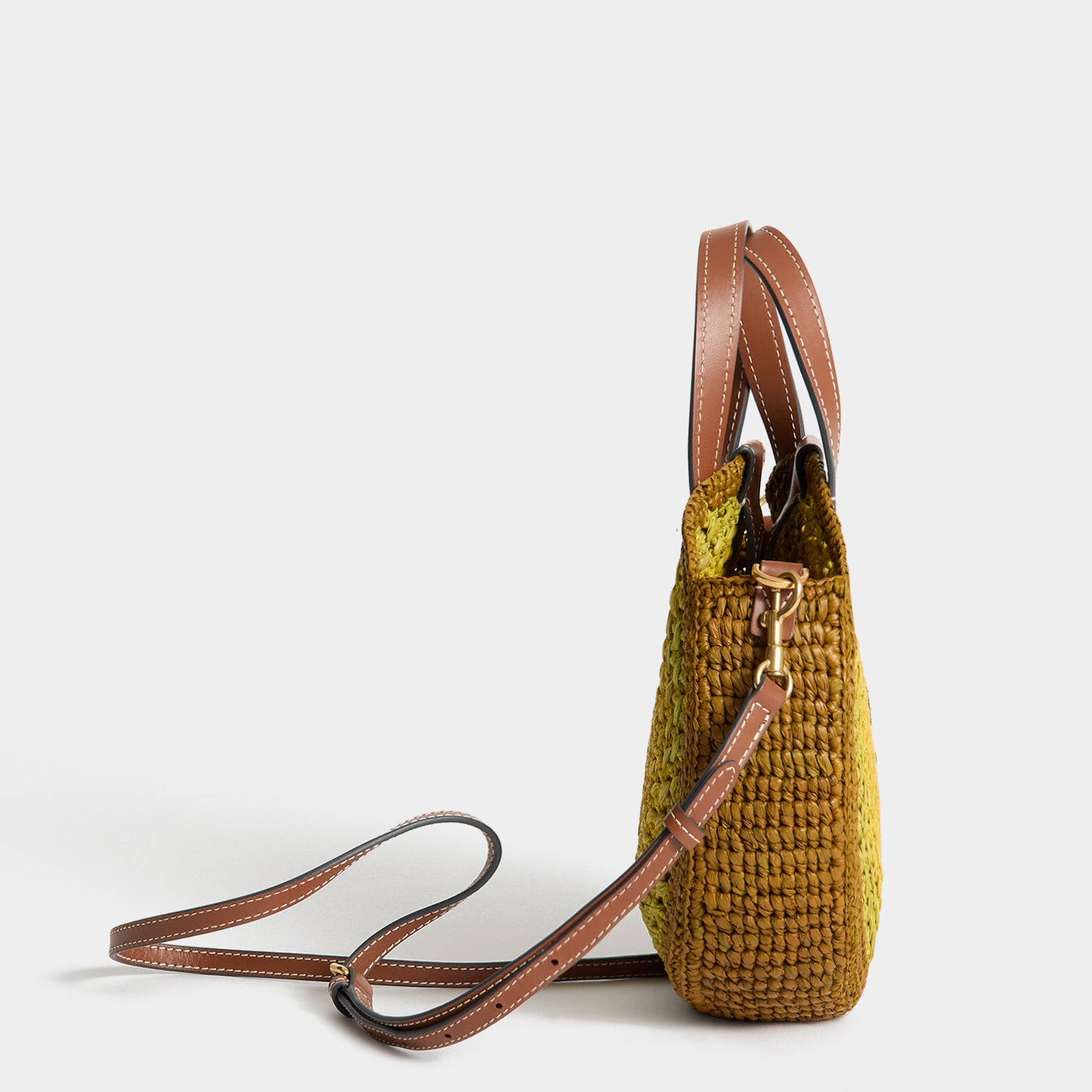 Raffia Small Round Bow Tote | Anya Hindmarch UK