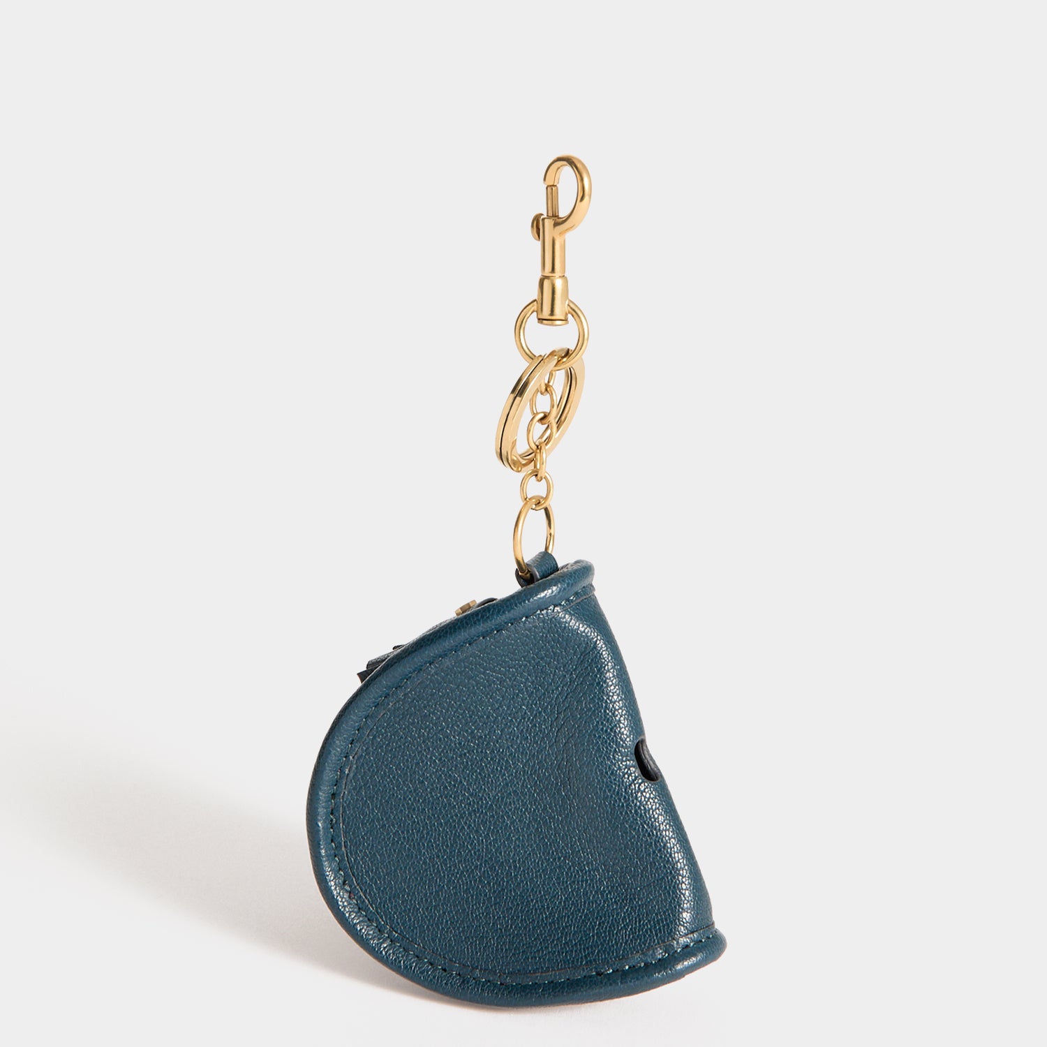 Shark Teeth Ear Pods Pouch Charm -

          
            Capra Leather in Petrol Blue -
          

          Anya Hindmarch UK
