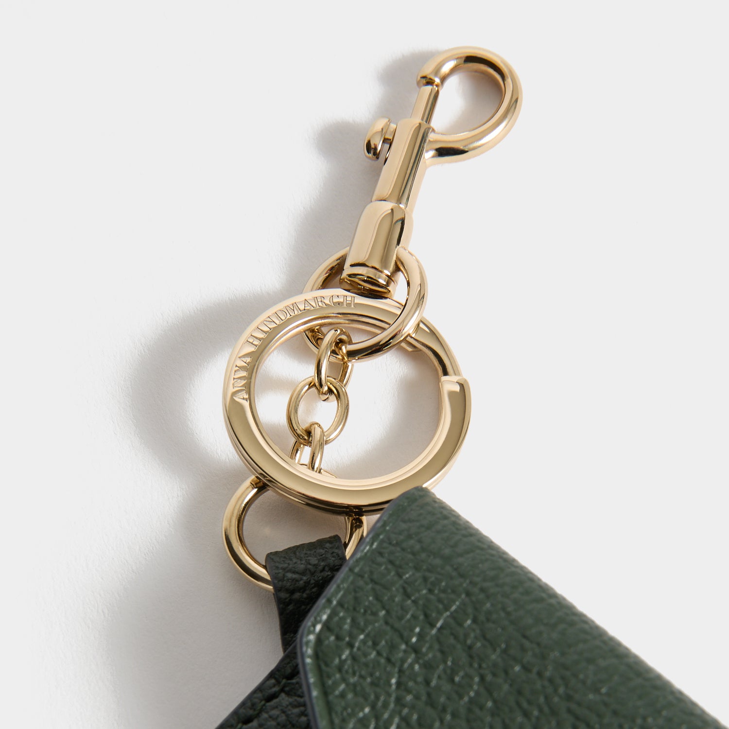 Bespoke Envelope Charm -

          
            Capra Leather in Forest Green -
          

          Anya Hindmarch UK
