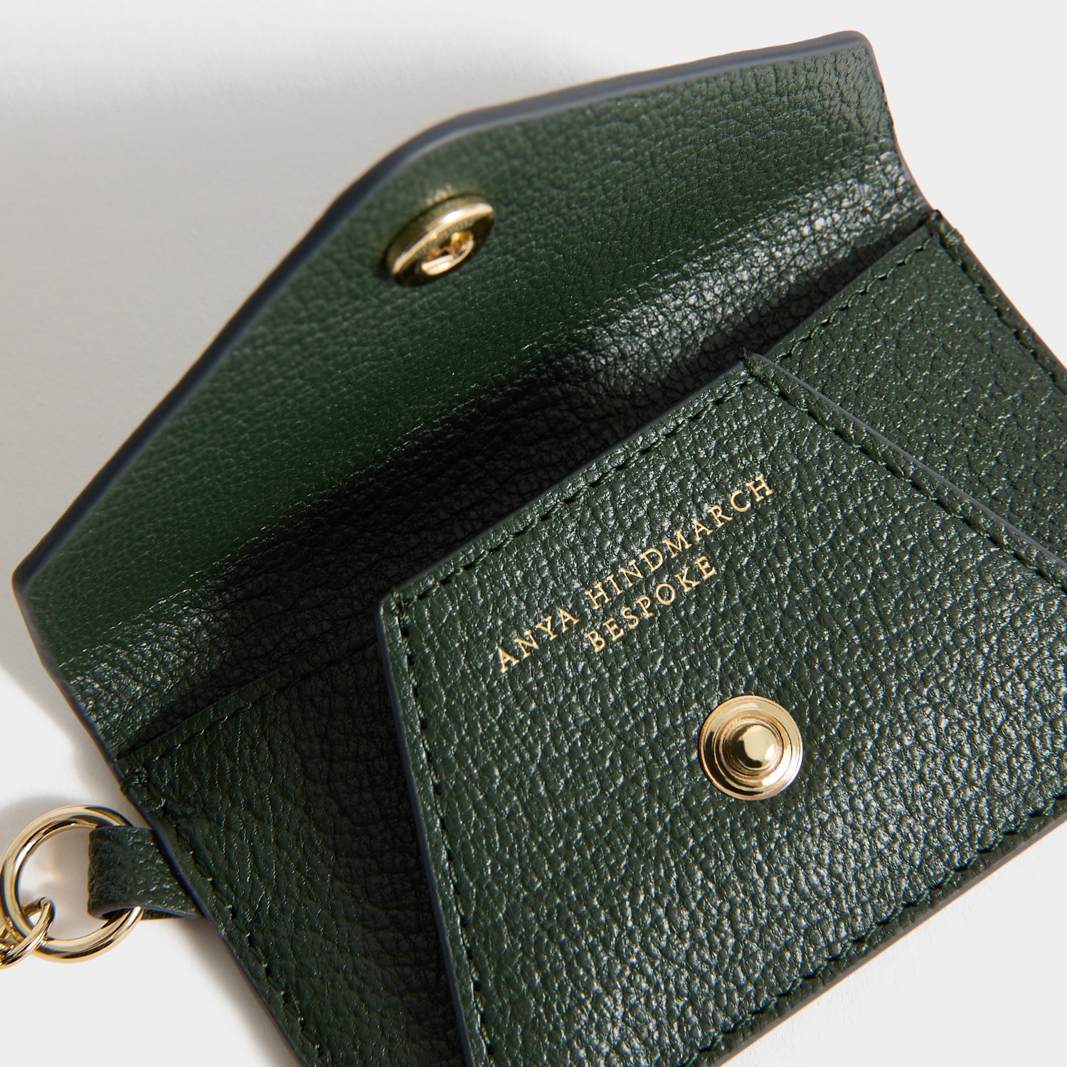 Bespoke Envelope Charm -

          
            Capra Leather in Forest Green -
          

          Anya Hindmarch UK
