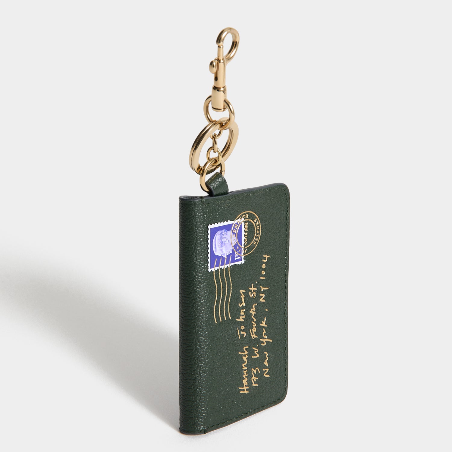 Bespoke Envelope Charm -

          
            Capra Leather in Forest Green -
          

          Anya Hindmarch UK
