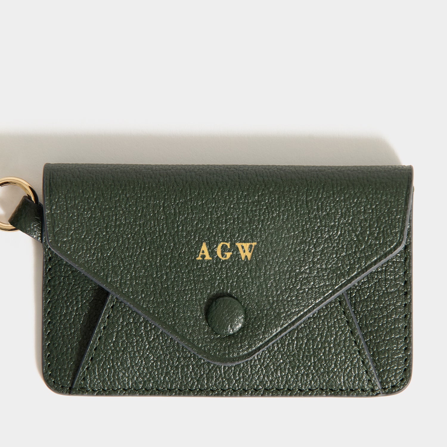 Bespoke Envelope Charm -

          
            Capra Leather in Forest Green -
          

          Anya Hindmarch UK
