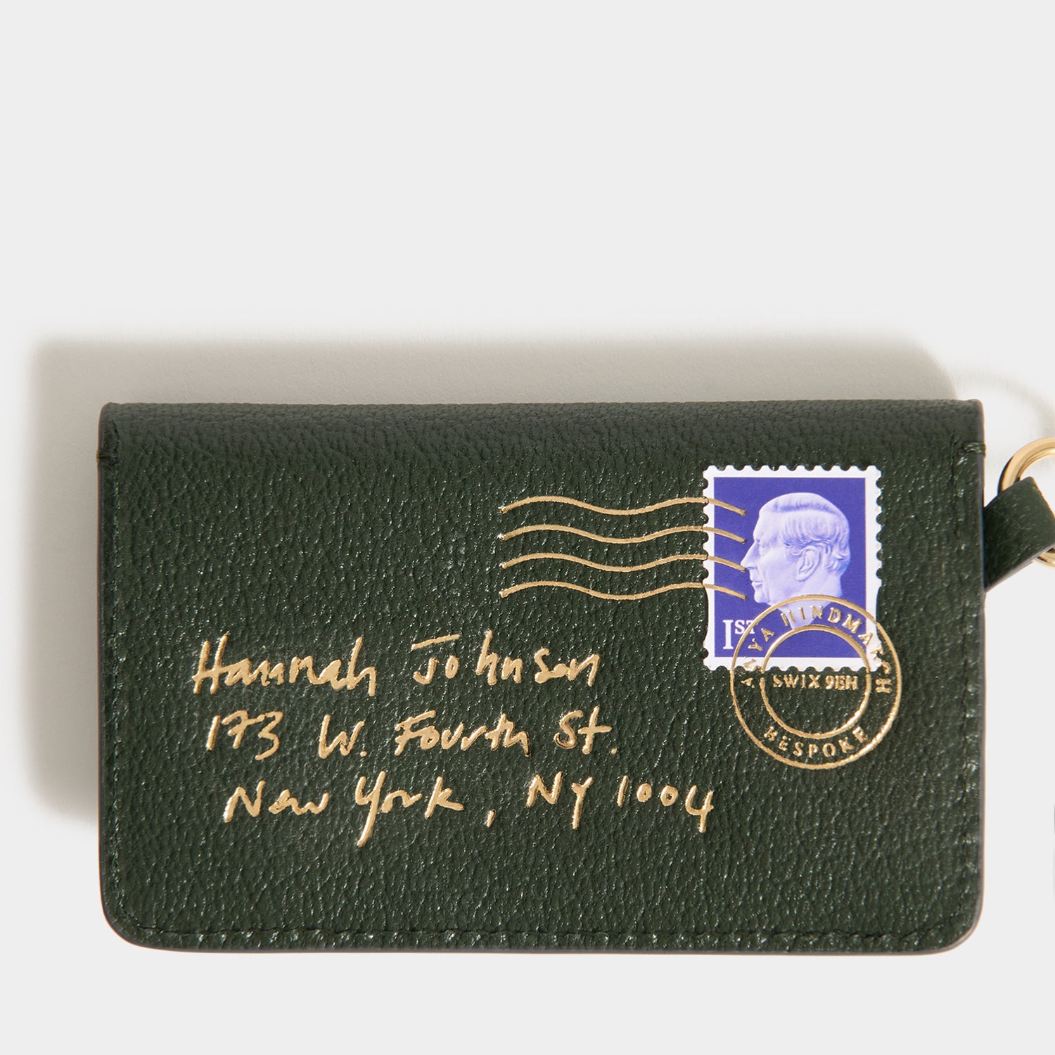 Bespoke Envelope Charm -

          
            Capra Leather in Forest Green -
          

          Anya Hindmarch UK
