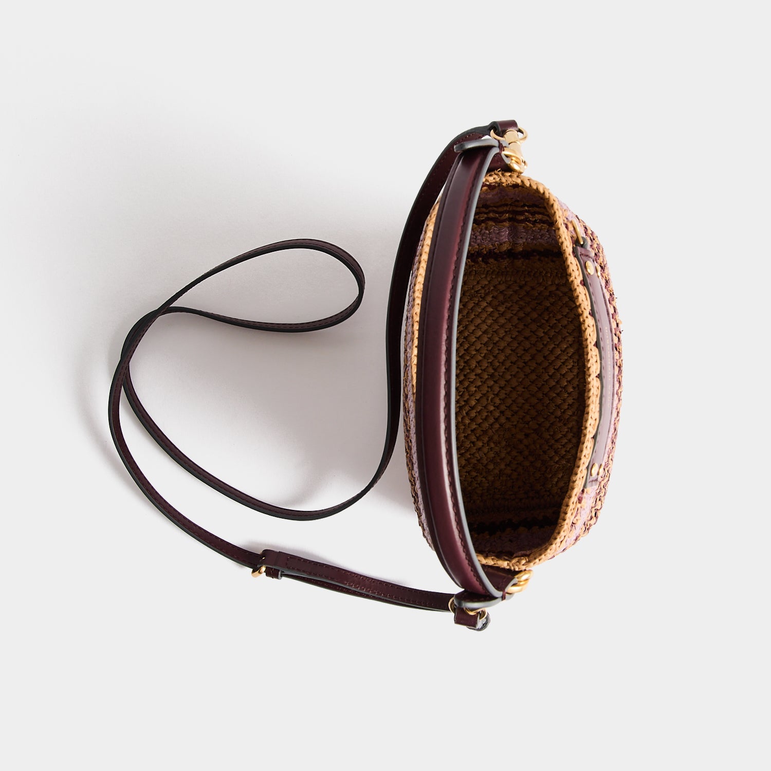 Raffia Stripe Cross-body | Anya Hindmarch