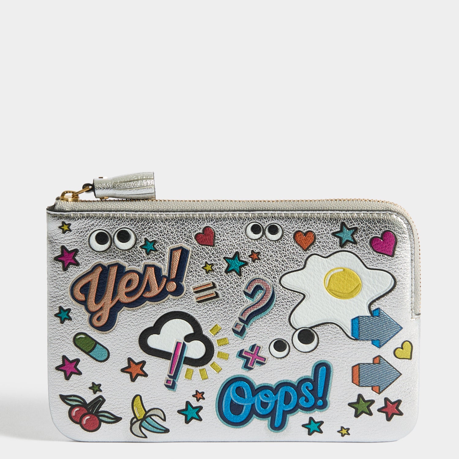 All Over Stickers Zip Loose Pocket | Anya Hindmarch