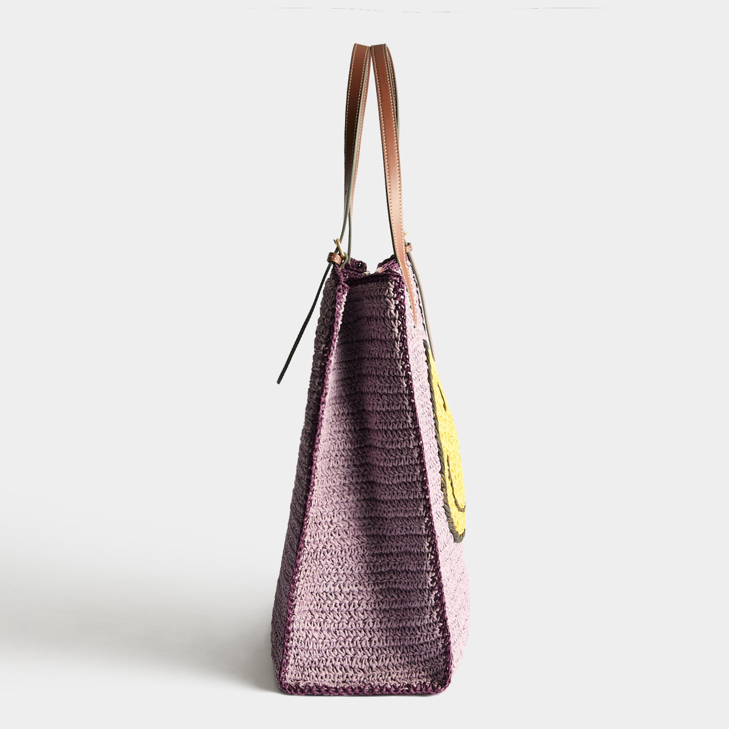 N/S Paper Raffia Wink Tote | Anya Hindmarch