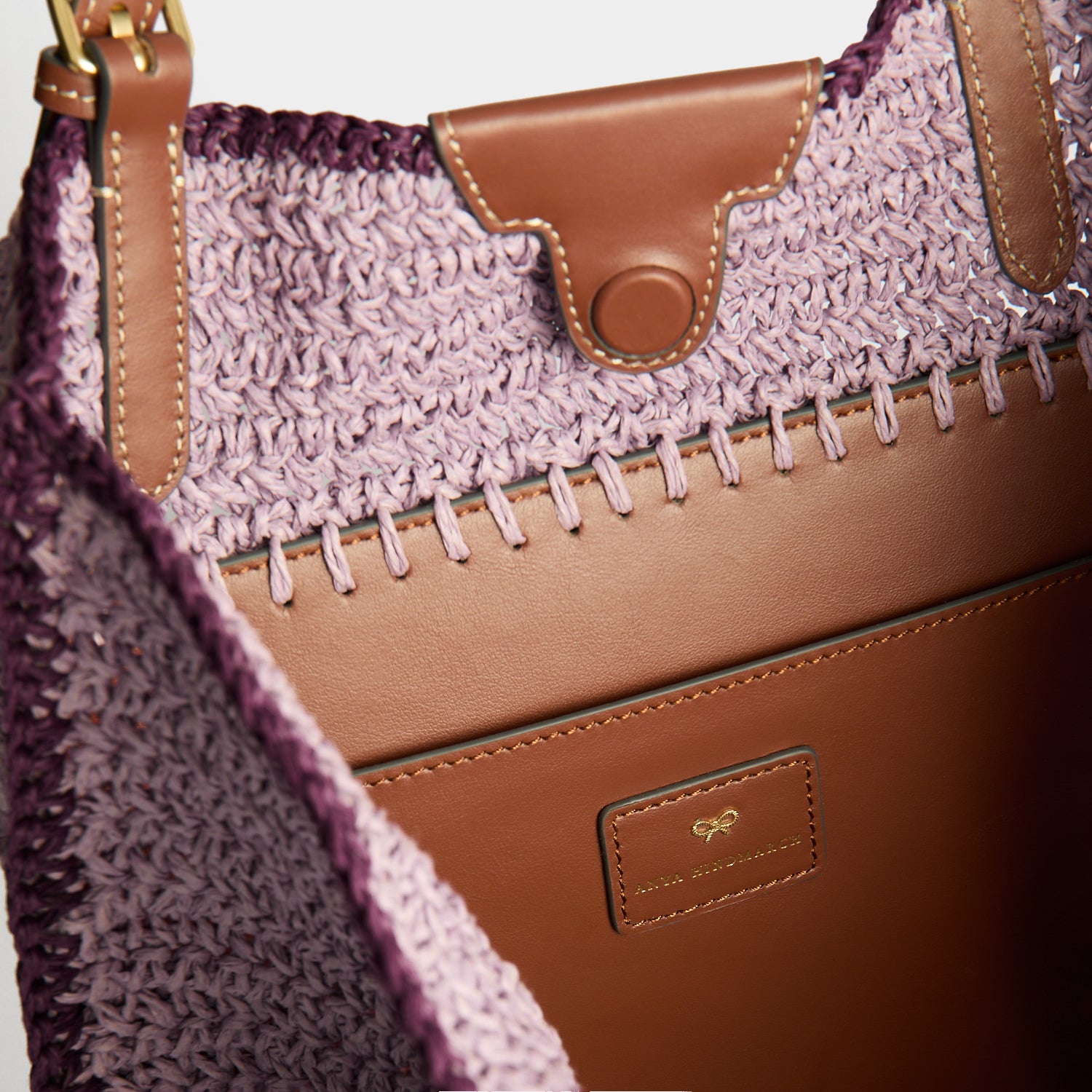 N/S Paper Raffia Wink Tote | Anya Hindmarch