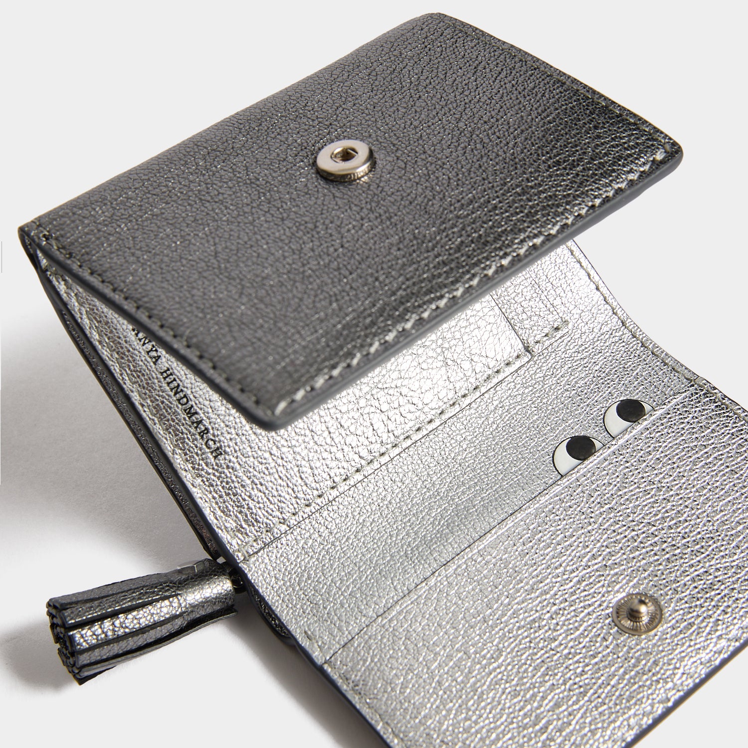 Peeping Eyes Mini Trifold Zip Wallet | Anya Hindmarch