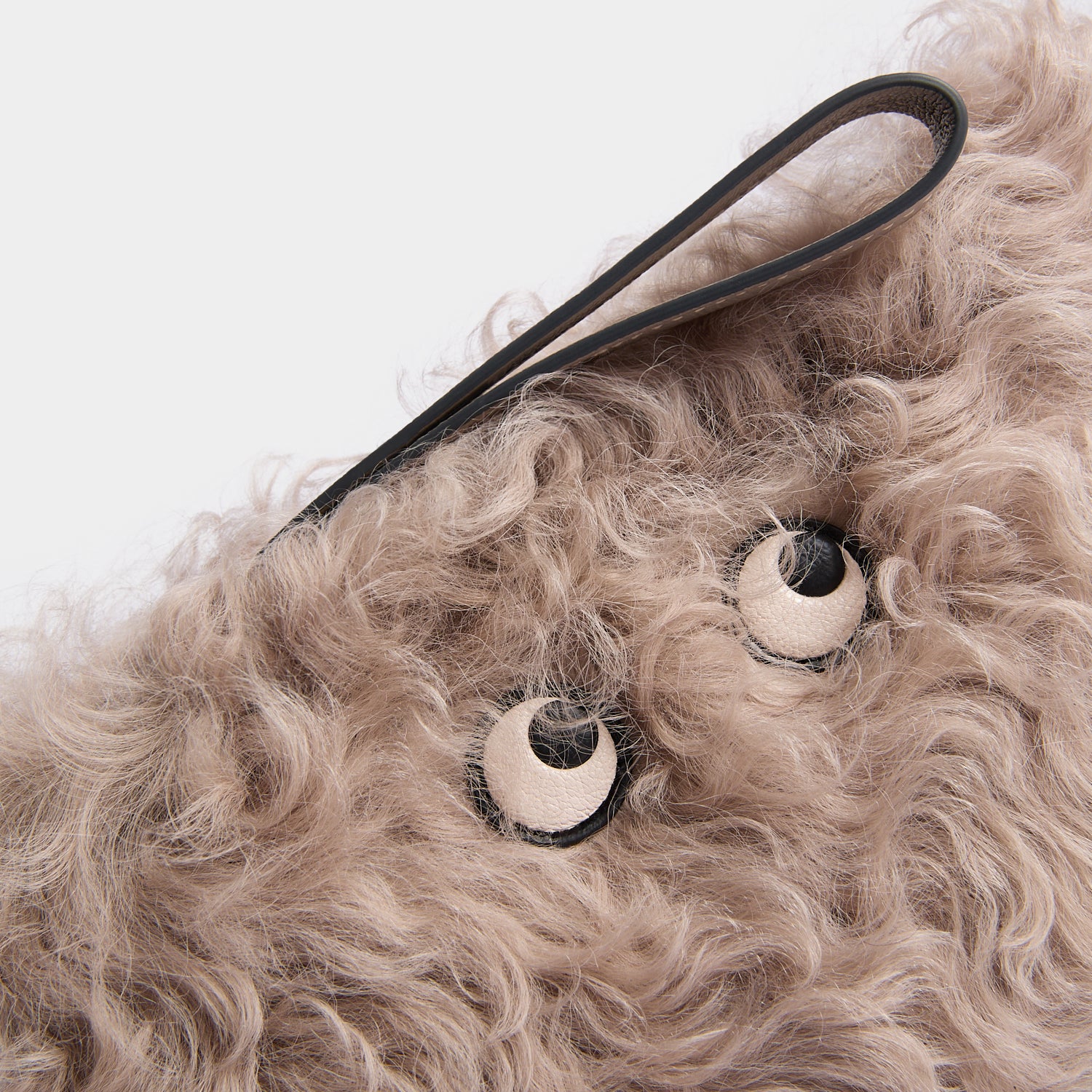 Shearling Eyes Clutch | Anya Hindmarch