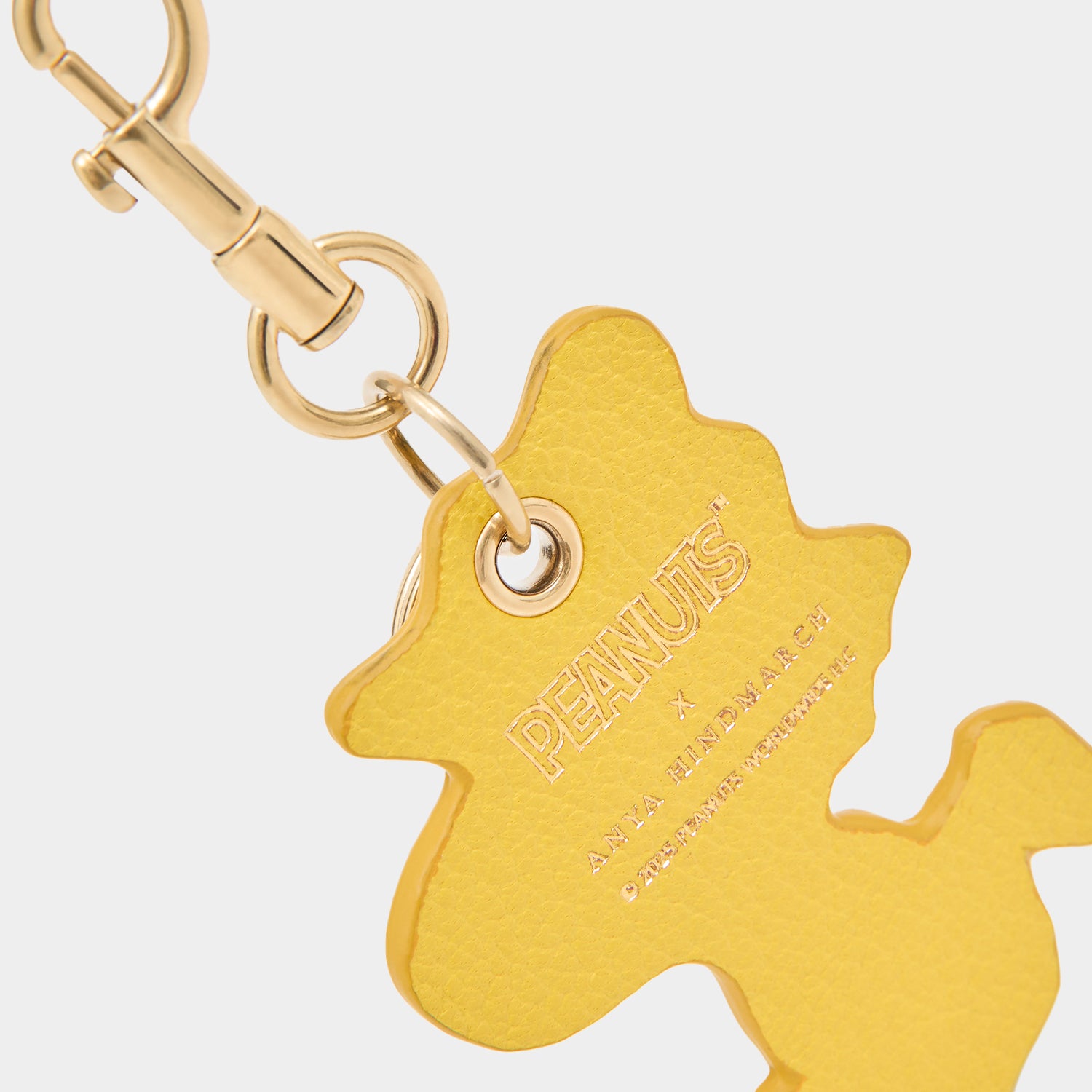 Peanuts Woodstock Key Charm -

          
            Capra Leather in Yellow -
          

          Anya Hindmarch UK
