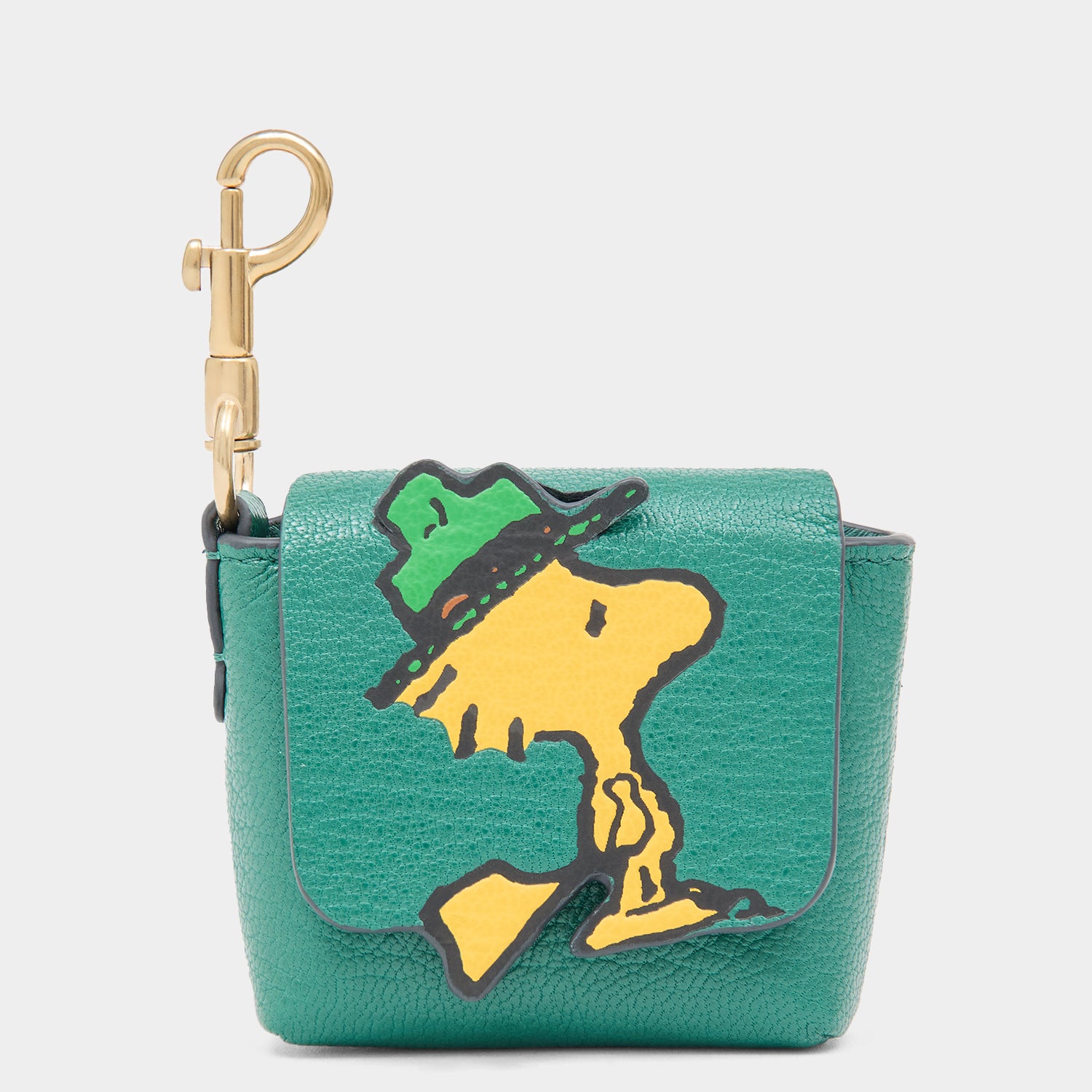 Peanuts Woodstock Ear Pods Pouch -

          
            Capra Leather in Yellow -
          

          Anya Hindmarch UK
