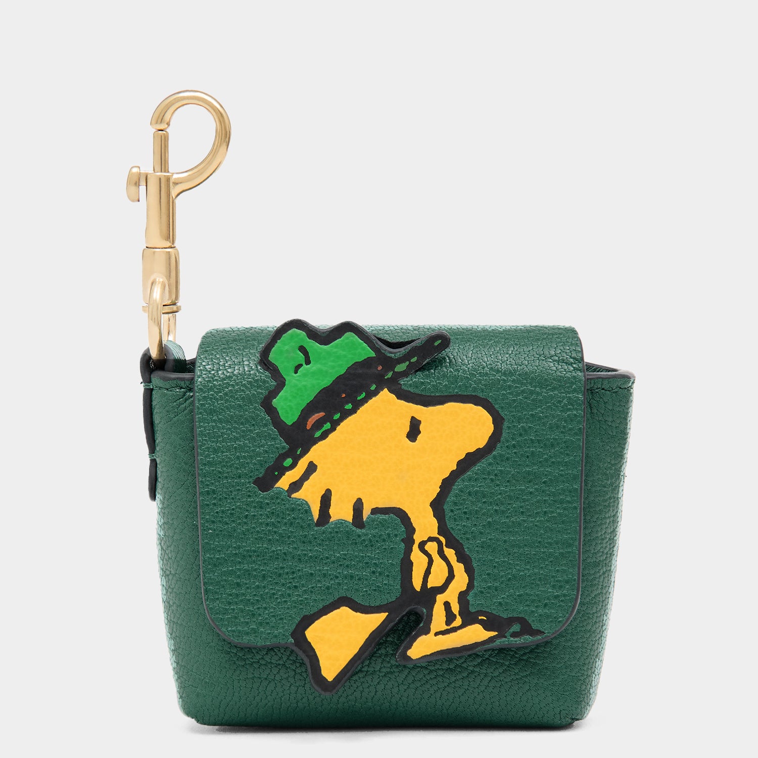 Peanuts Woodstock Ear Pods Pouch -

          
            Capra Leather in Yellow -
          

          Anya Hindmarch UK
