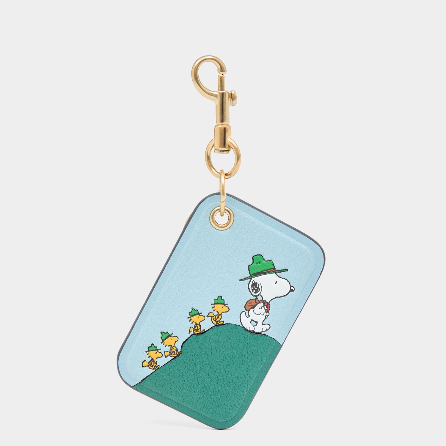 Peanuts Snoopy Key Charm -

          
            Capra Leather in Mayan Blue -
          

          Anya Hindmarch UK
