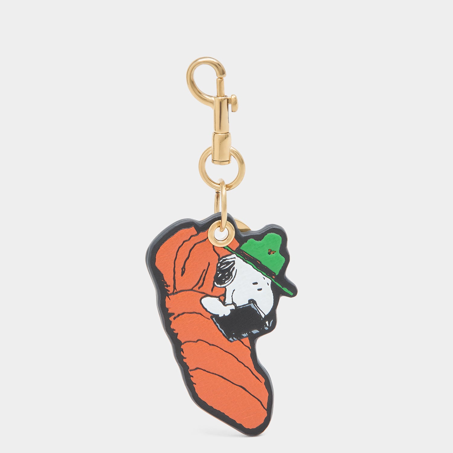 Peanuts Snoopy Key Charm -

          
            Capra Leather in Dark Clementine Orange -
          

          Anya Hindmarch UK
