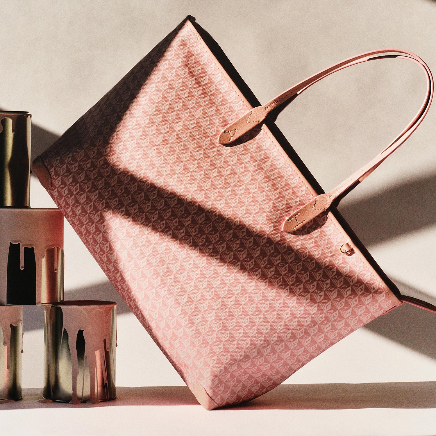 春色 ■ ANYA HINDMARCH ■ stack Pre-loved Zip Stack Bag - £190