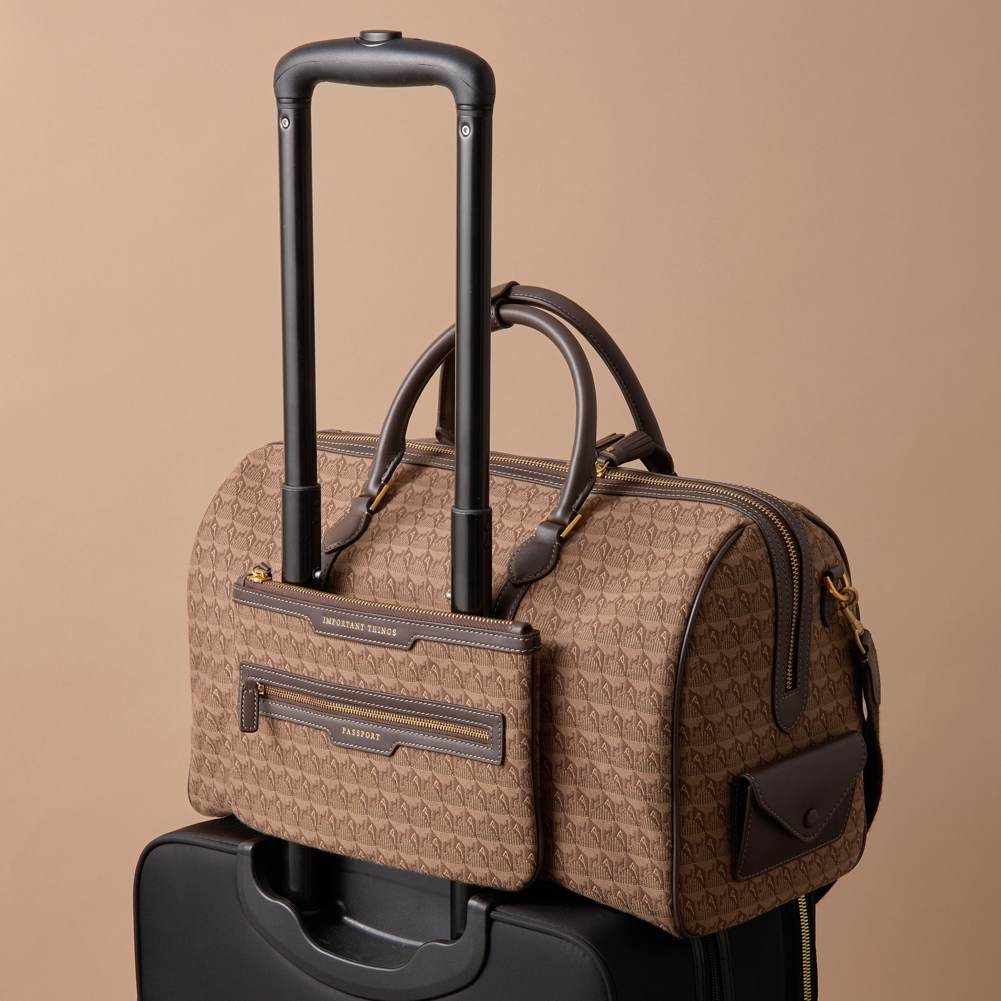 Jacquard In-Flight Barrel Travel Bag -

                  
                    Jacquard in Dark Earth -
                  

                  Anya Hindmarch UK
