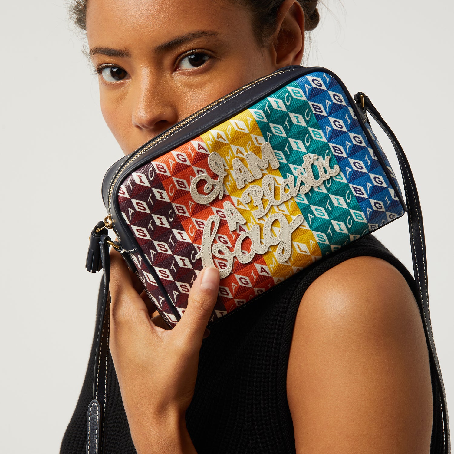 I Am A Plastic Bag Cross-body -

                  
                    Recycled Canvas in Rainbow -
                  

                  Anya Hindmarch UK
