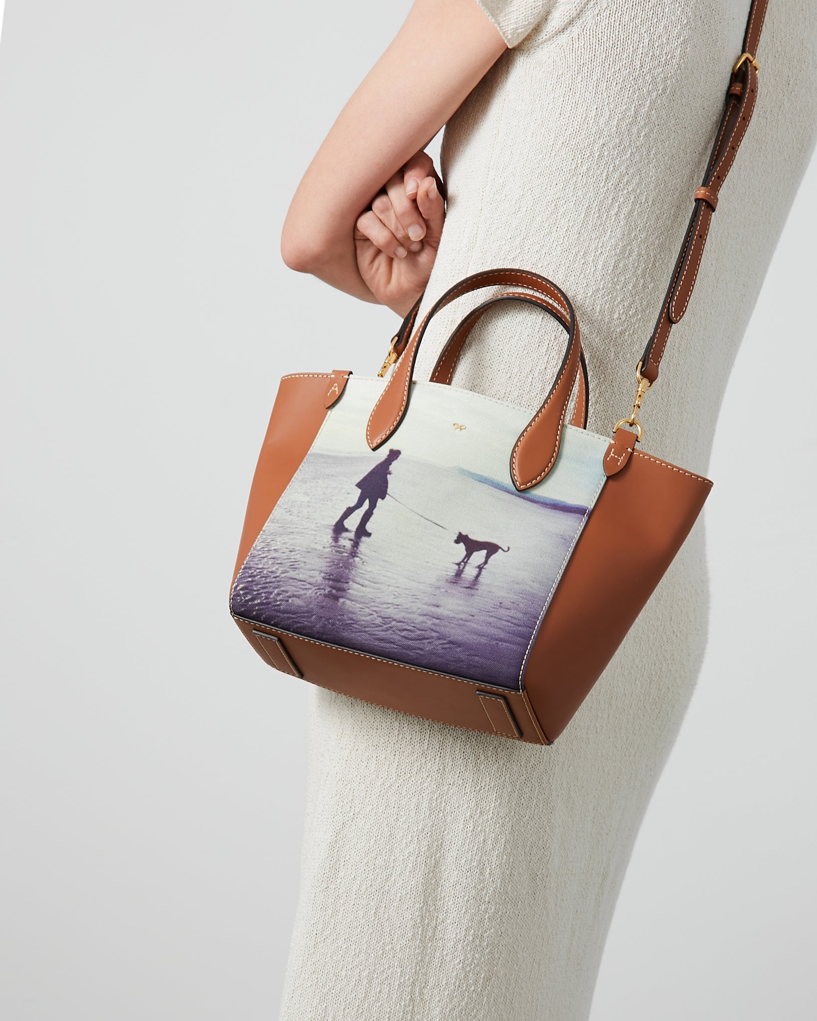 Be A Bag Small Cross-body Tote -

                  
                    Recycled Canvas in Tan -
                  

                  Anya Hindmarch UK
