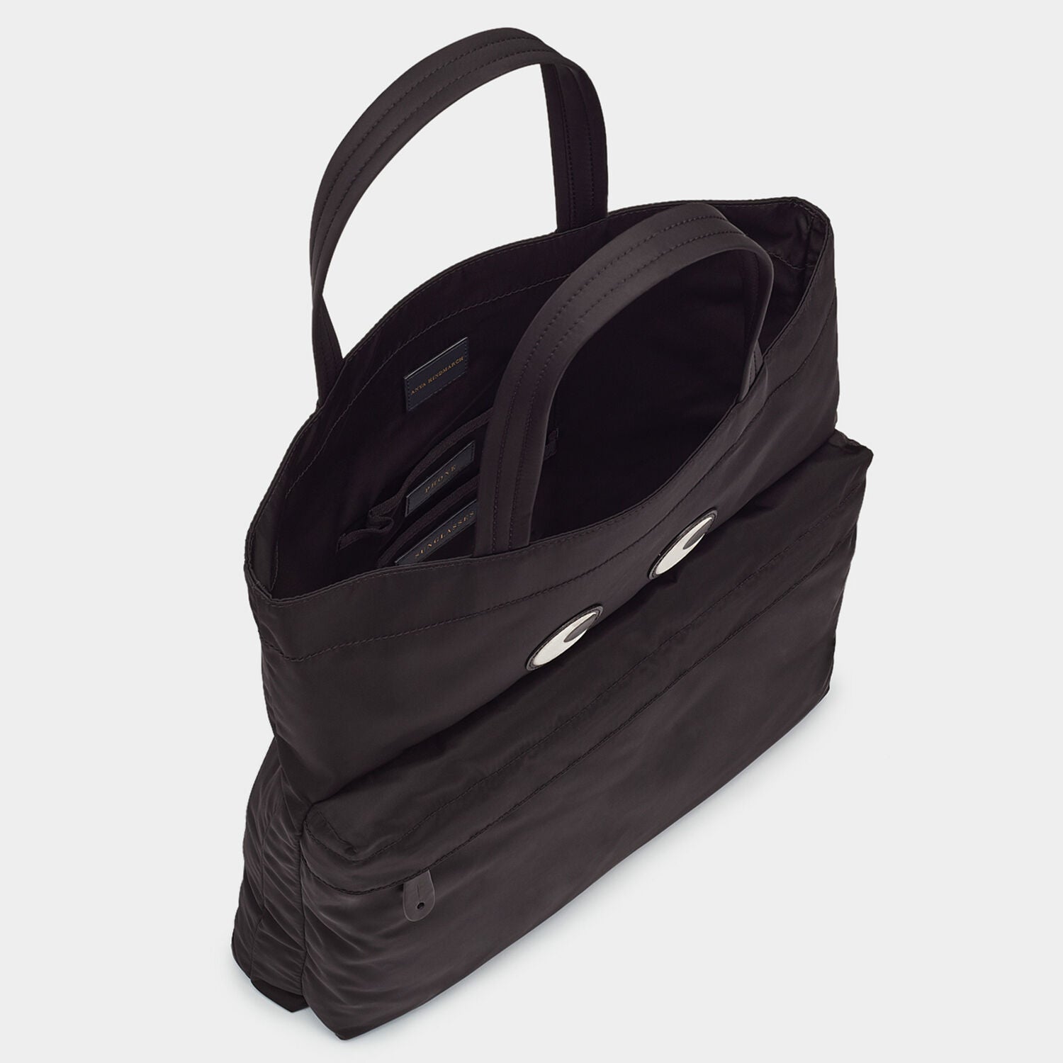 Eyes Tote -

                  
                    Nylon in Black -
                  

                  Anya Hindmarch UK
