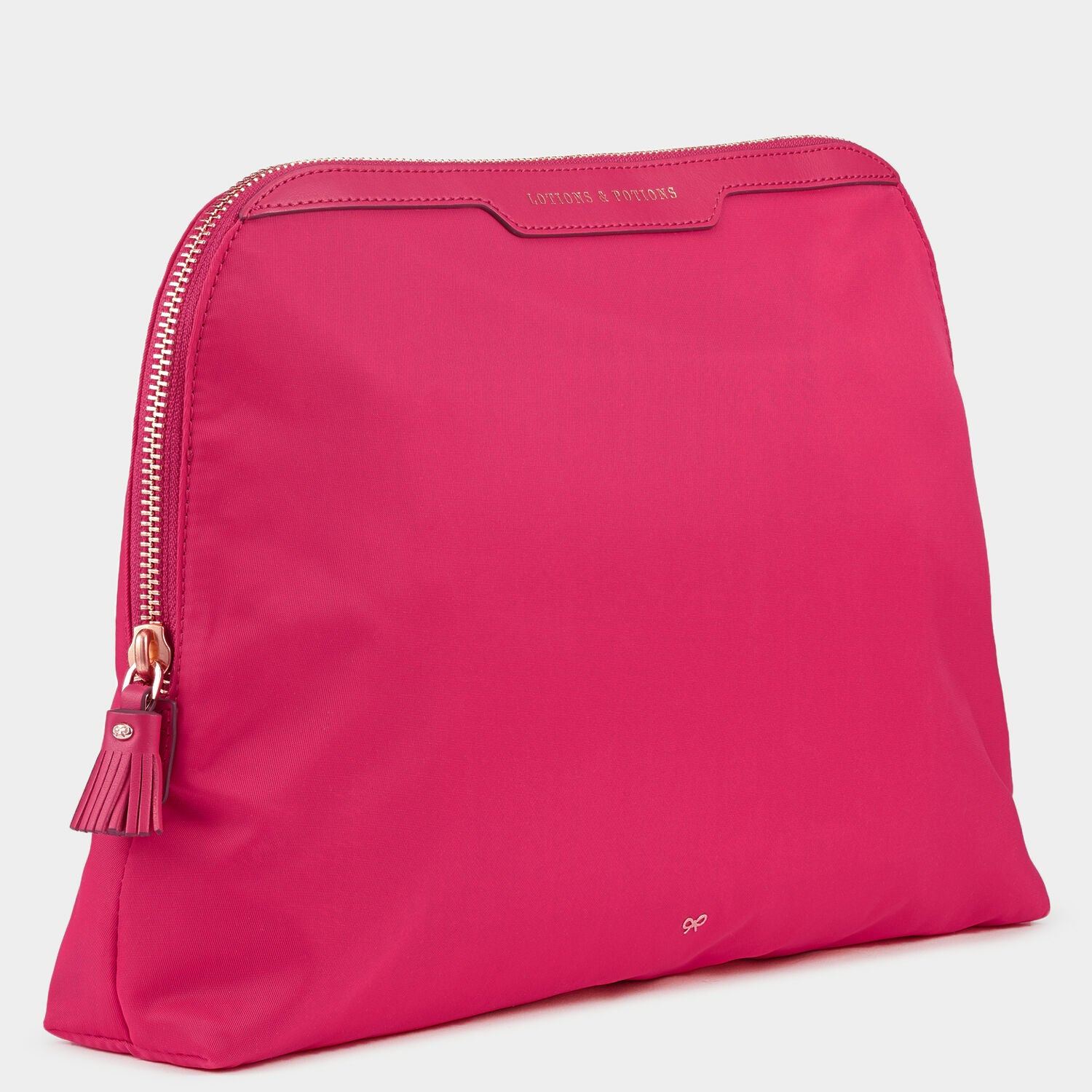 Lotions and Potions Pouch -

                  
                    Econyl® in Hot Pink -
                  

                  Anya Hindmarch UK
