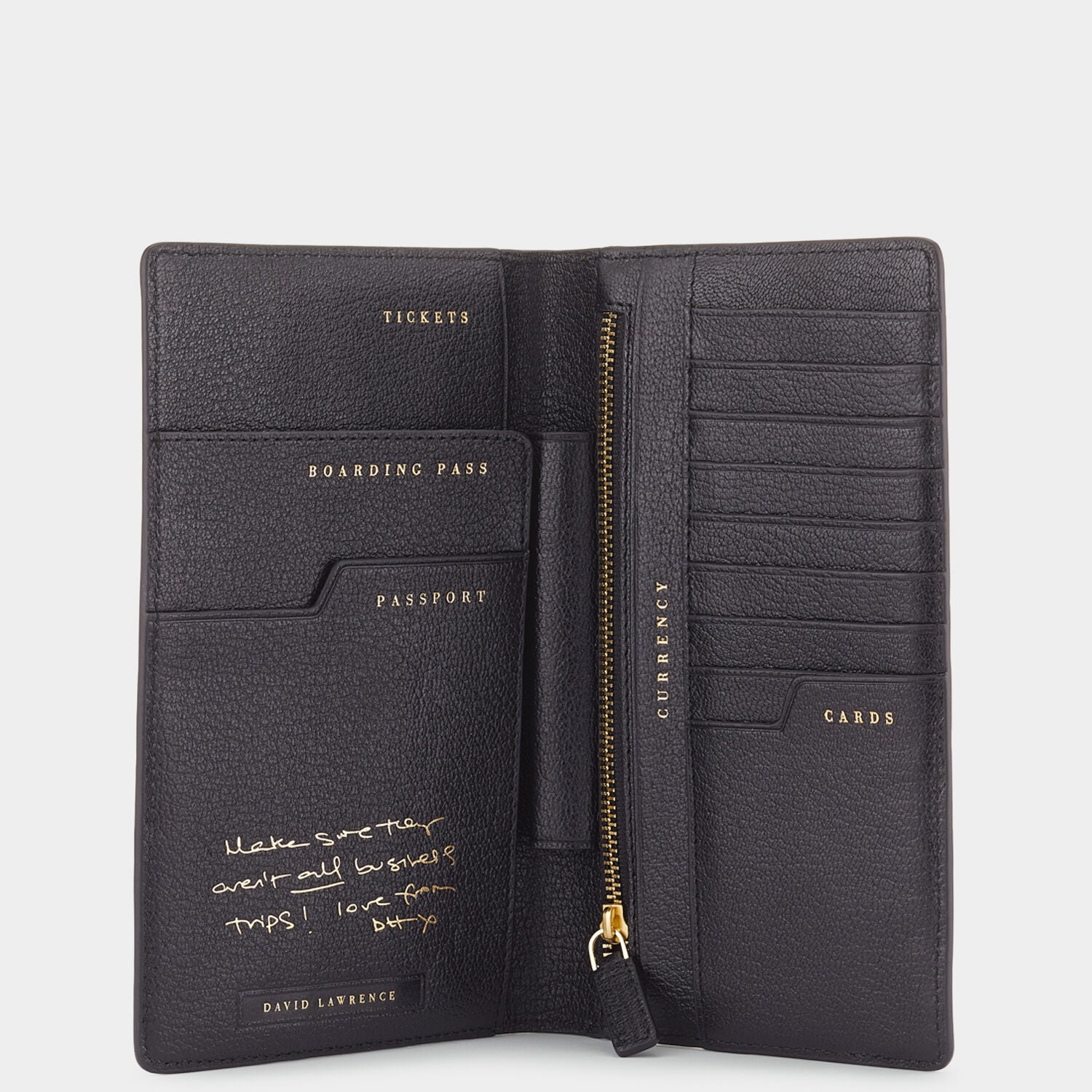 Bespoke Travel Wallet -

                  
                    Capra in Black -
                  

                  Anya Hindmarch UK
