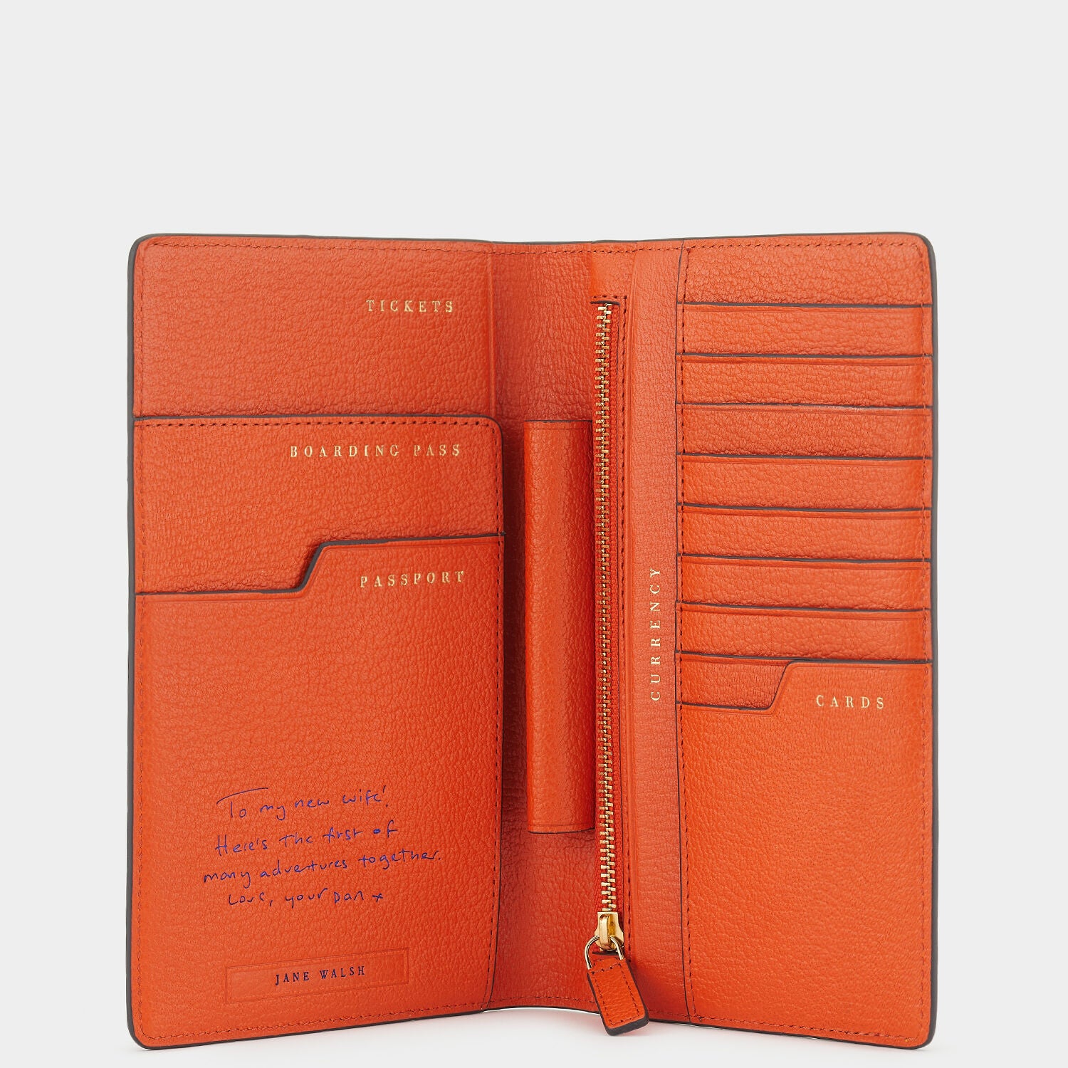 Bespoke Travel Wallet -

                  
                    Capra in Clementine -
                  

                  Anya Hindmarch UK
