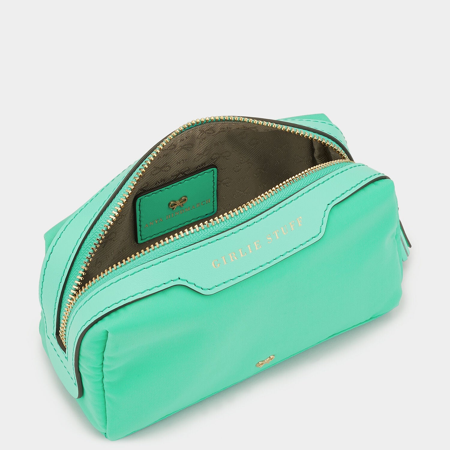 Girlie Stuff -

                  
                    ECONYL® Regenerated Nylon® in Arsenic -
                  

                  Anya Hindmarch UK
