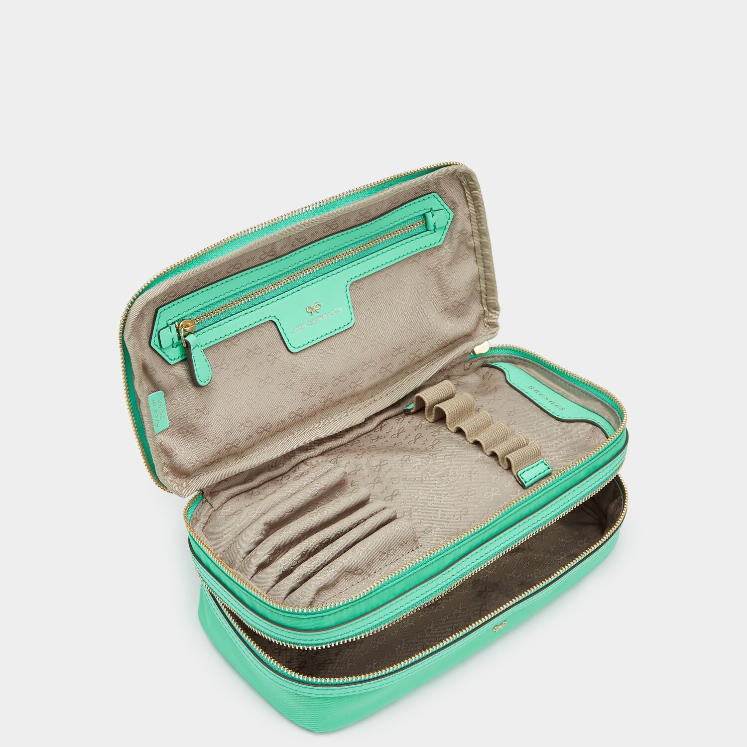 Make-Up Pouch -

                  
                    Regenerated ECONYL® in Arsenic -
                  

                  Anya Hindmarch UK
