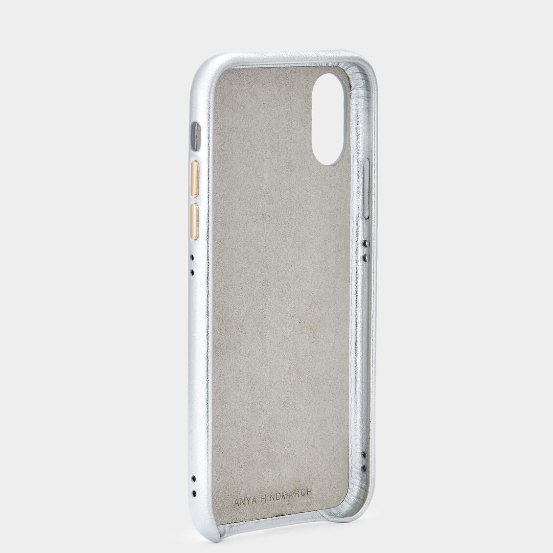 iPhone X/XS Case -

                  
                    Smooth Metallic in Silver -
                  

                  Anya Hindmarch UK
