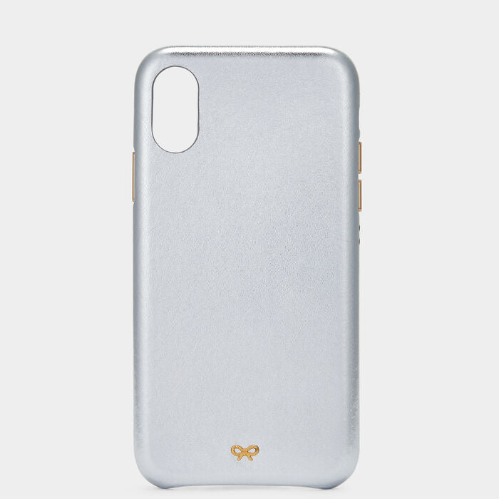 iPhone X/XS Case -

                  
                    Smooth Metallic in Silver -
                  

                  Anya Hindmarch UK
