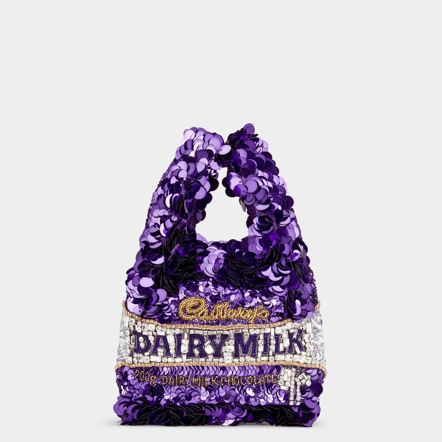 Anya Brands Dairy Milk Tote -

                  
                    Sequins in Purple -
                  

                  Anya Hindmarch UK
