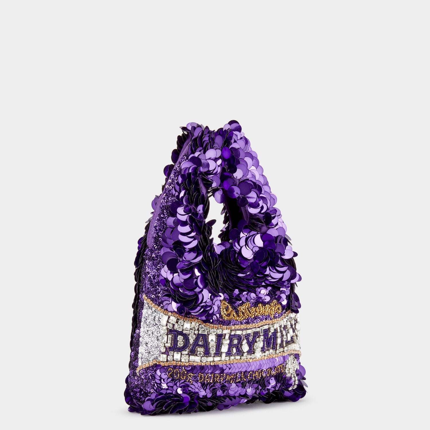 Anya Brands Dairy Milk Mini Tote -

                  
                    Sequins in Purple -
                  

                  Anya Hindmarch UK
