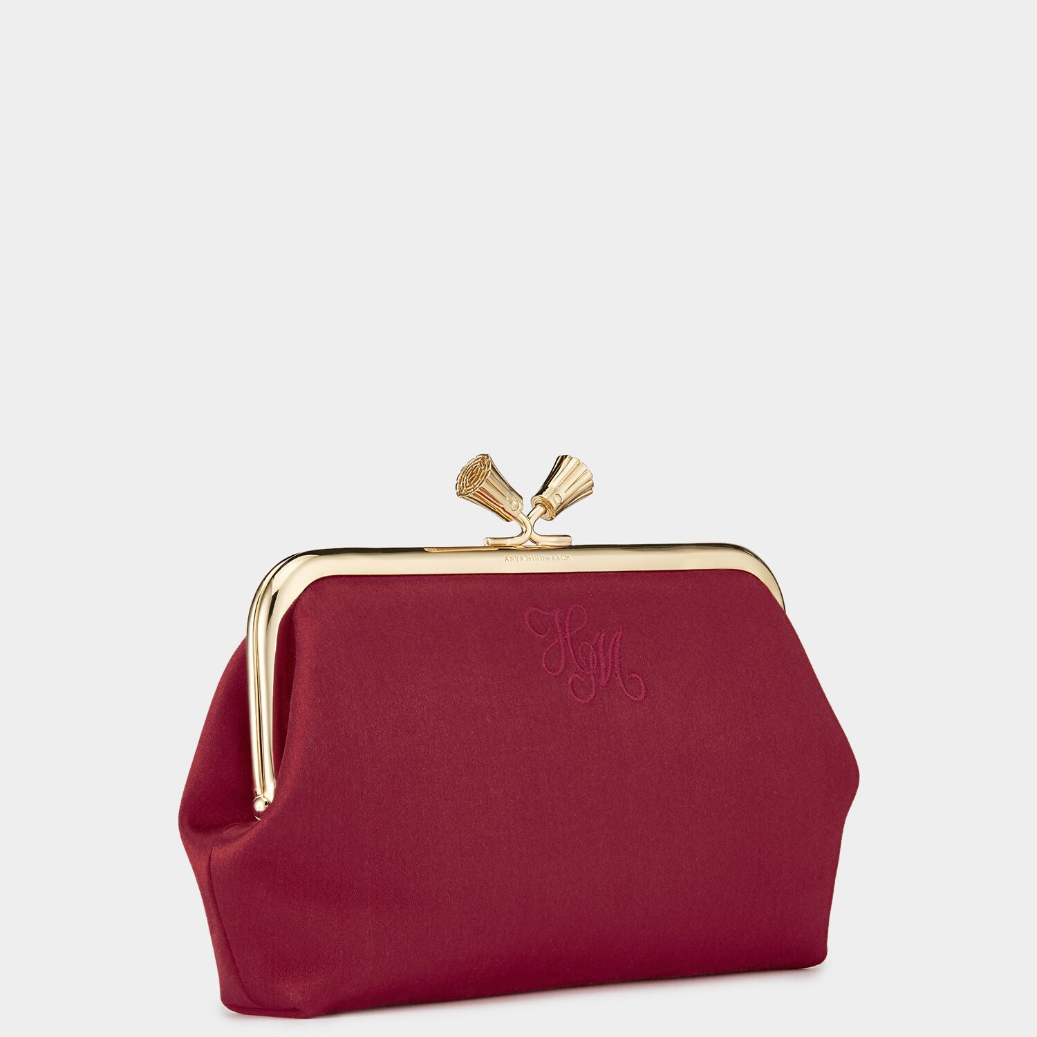 Bespoke Maud Tassel Clutch -

                  
                    Satin in Claret -
                  

                  Anya Hindmarch UK
