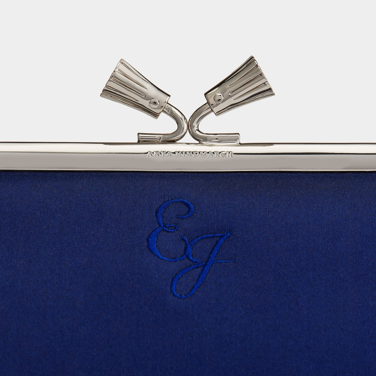 Bespoke Maud Tassel Clutch -

                  
                    Satin in Cobalt -
                  

                  Anya Hindmarch UK
