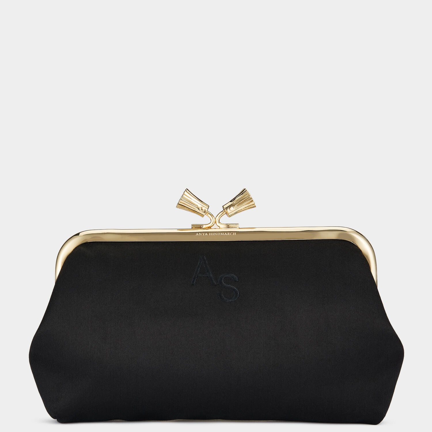 Bespoke Maud Tassel Clutch -

                  
                    Satin in ink Black -
                  

                  Anya Hindmarch UK
