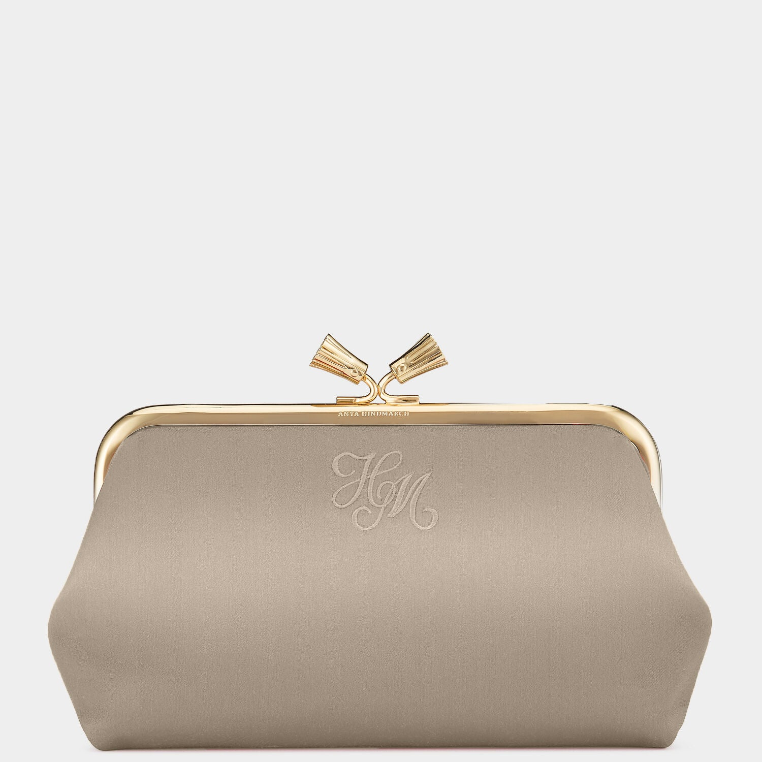 Bespoke Maud Tassel Clutch -

                  
                    Satin in Mushroom -
                  

                  Anya Hindmarch UK
