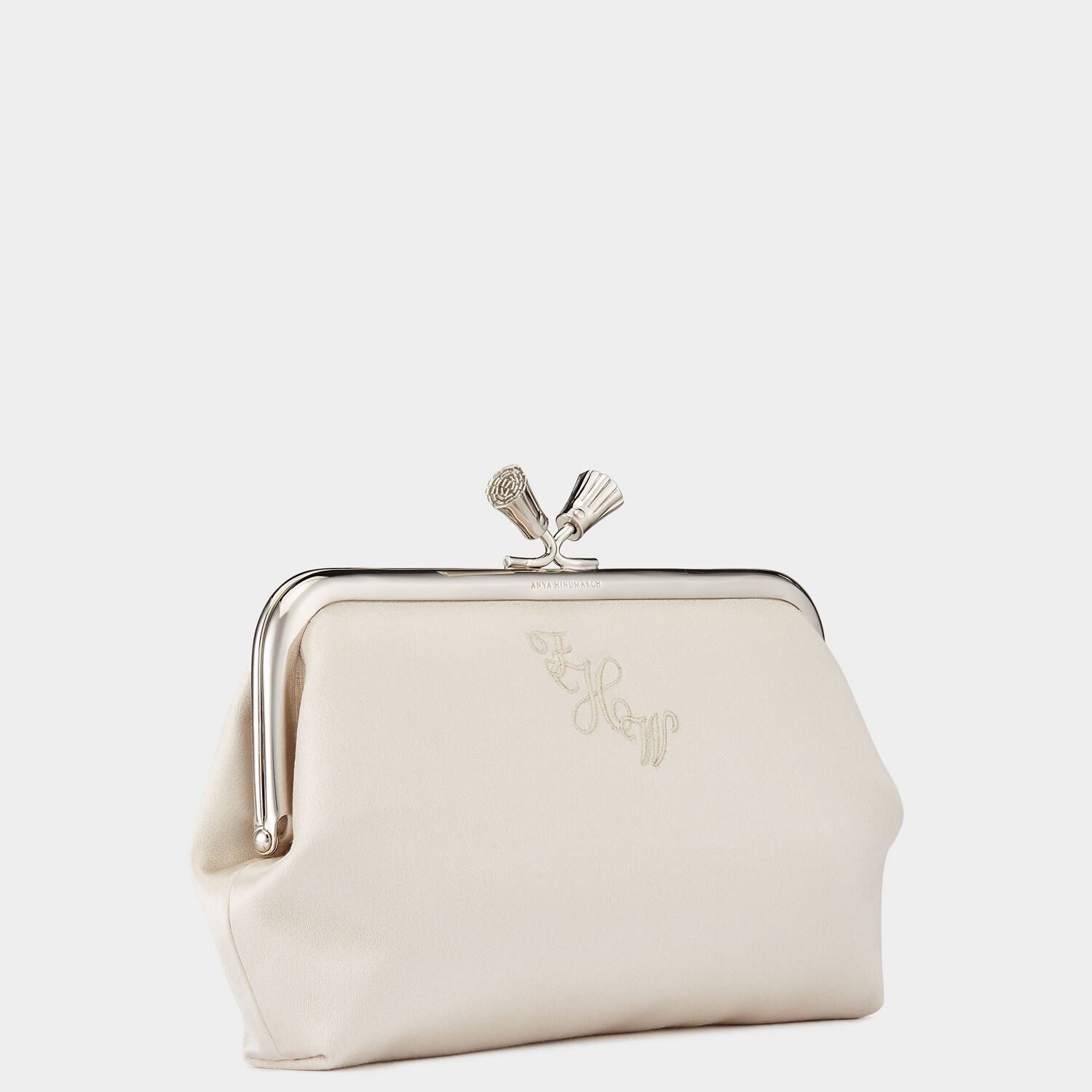 Bespoke Maud Tassel Clutch -

                  
                    Satin in Oyster -
                  

                  Anya Hindmarch UK
