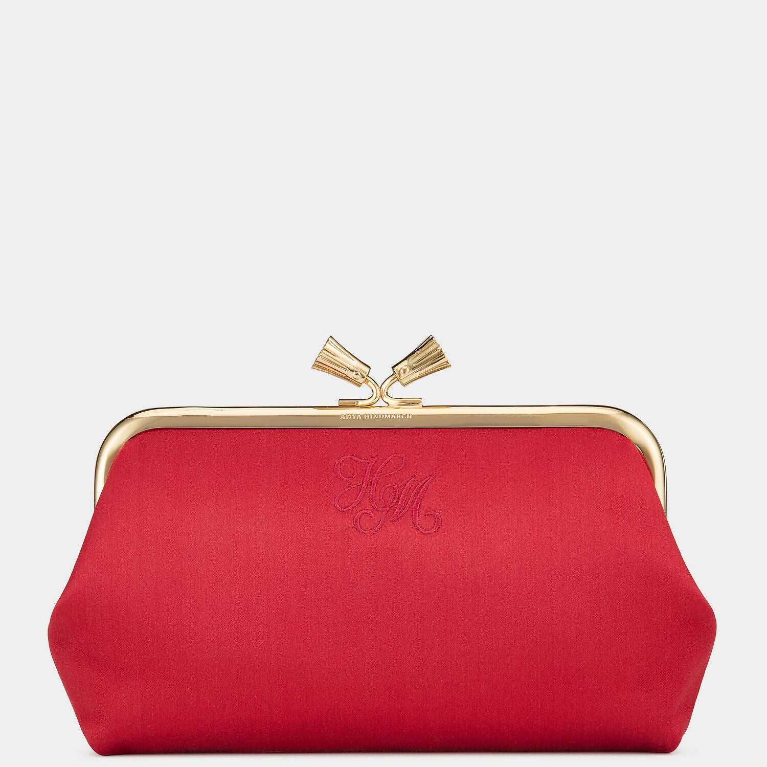 Bespoke Maud Tassel Clutch -

                  
                    Satin in Red -
                  

                  Anya Hindmarch UK
