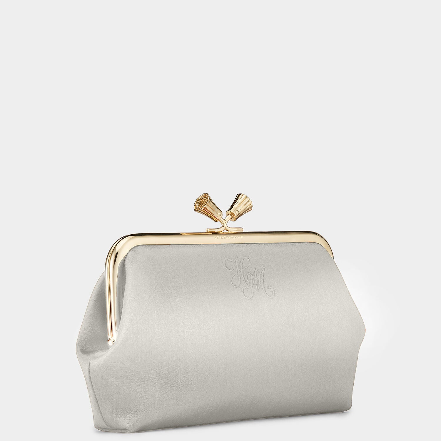 Bespoke Maud Tassel Clutch -

                  
                    Satin in Silver -
                  

                  Anya Hindmarch UK
