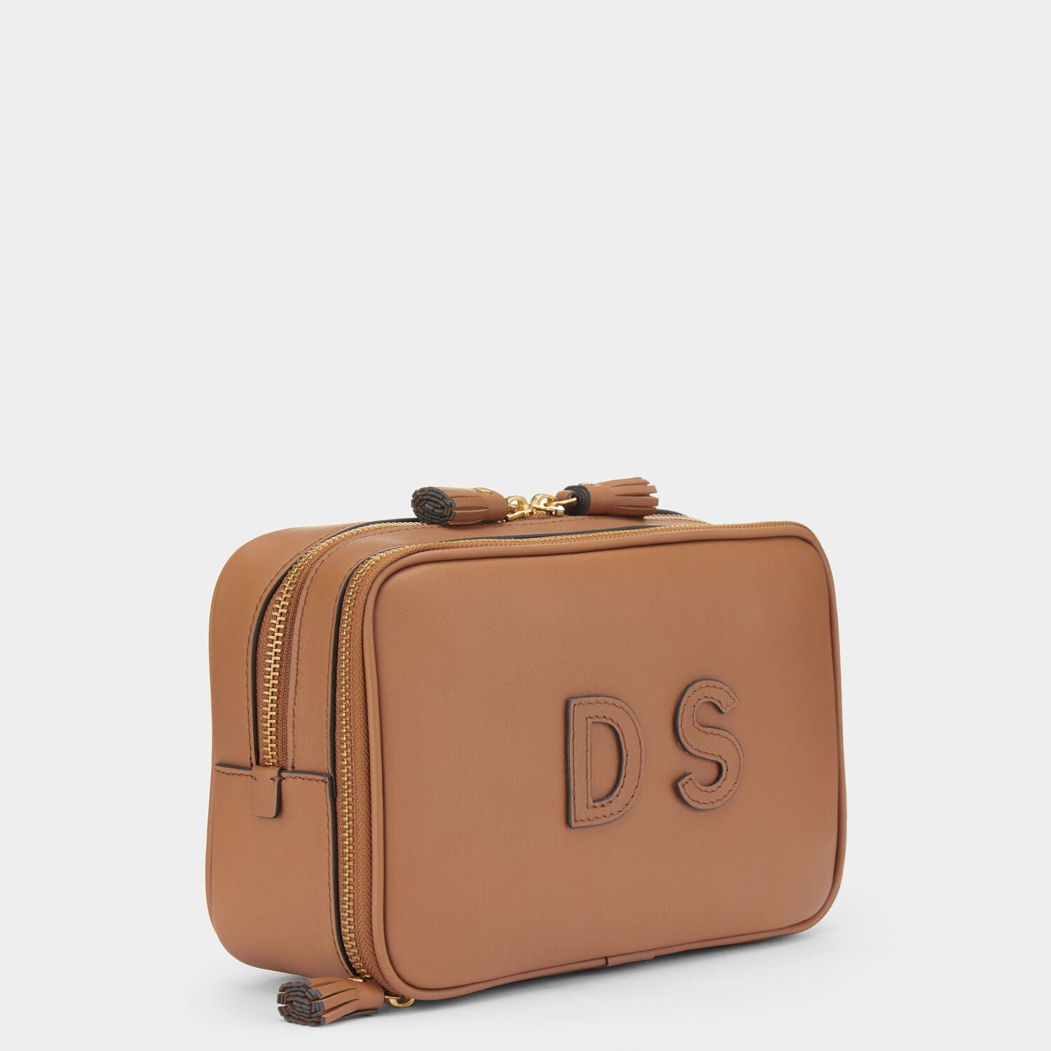 Bespoke Walton Wash Bag -

                  
                    Silk Calf Leather in Caramel -
                  

                  Anya Hindmarch UK
