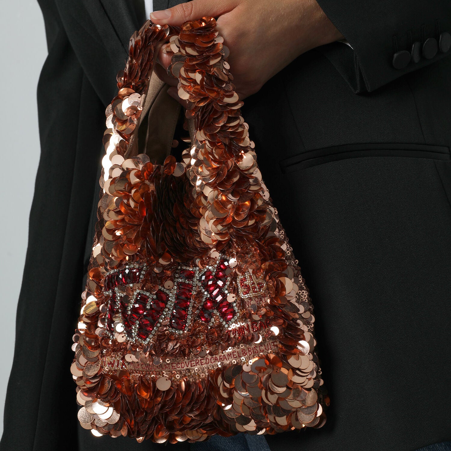 Anya Brands Twix Tote -

                  
                    Recycled Satin in Rose Gold -
                  

                  Anya Hindmarch UK
